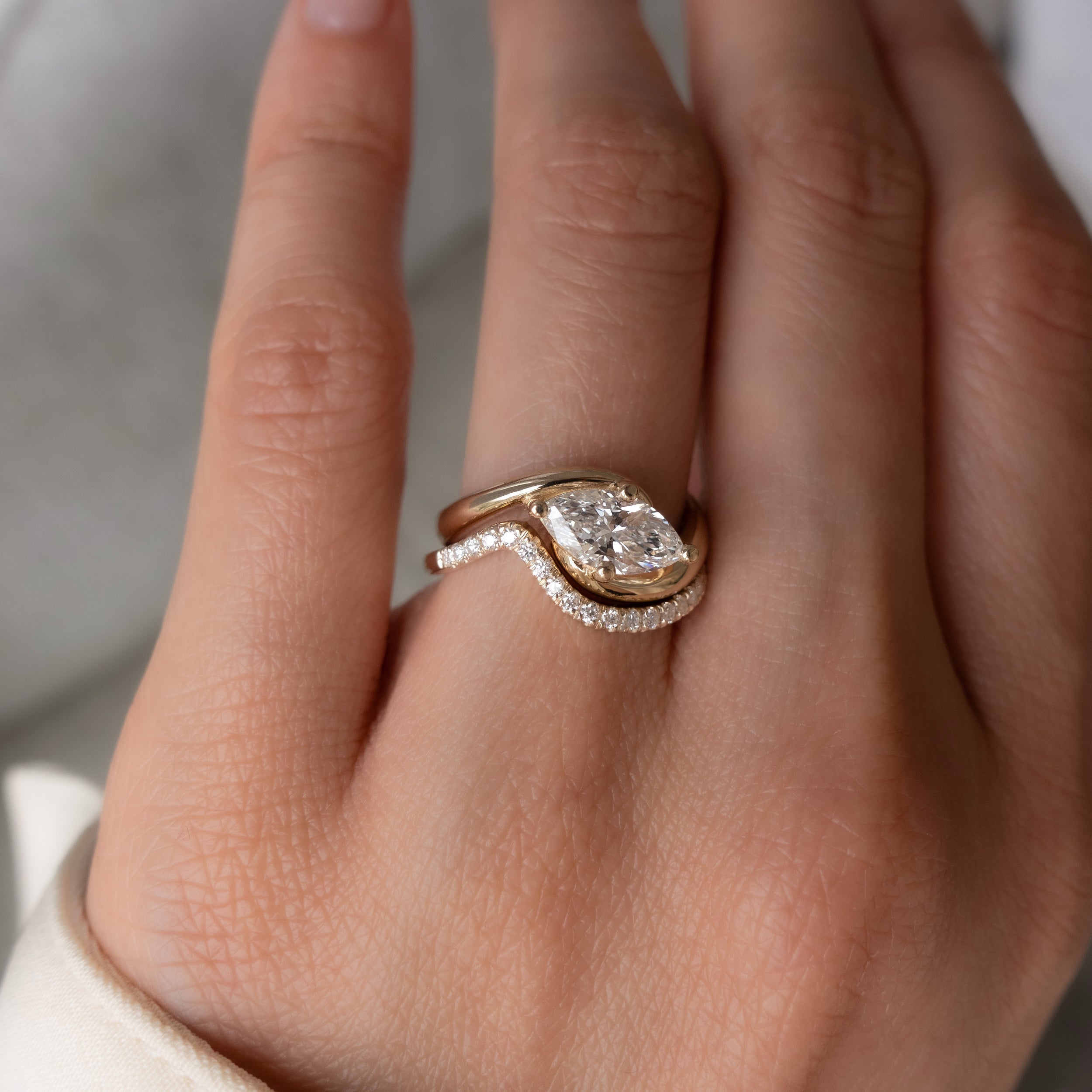 Oval Solitaire Lab Grown Diamond Engagement Ring