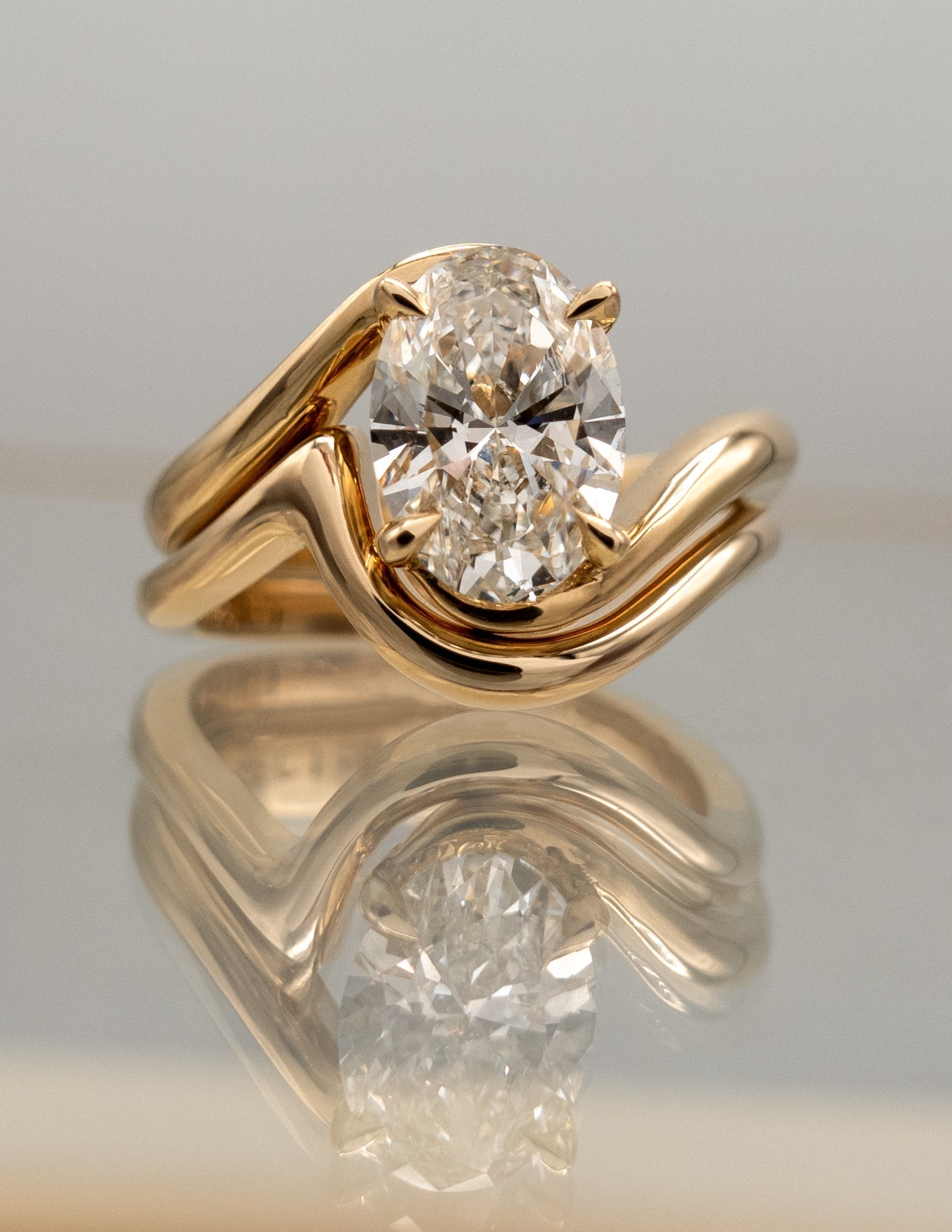 Oval Solitaire Lab Grown Diamond Engagement Ring