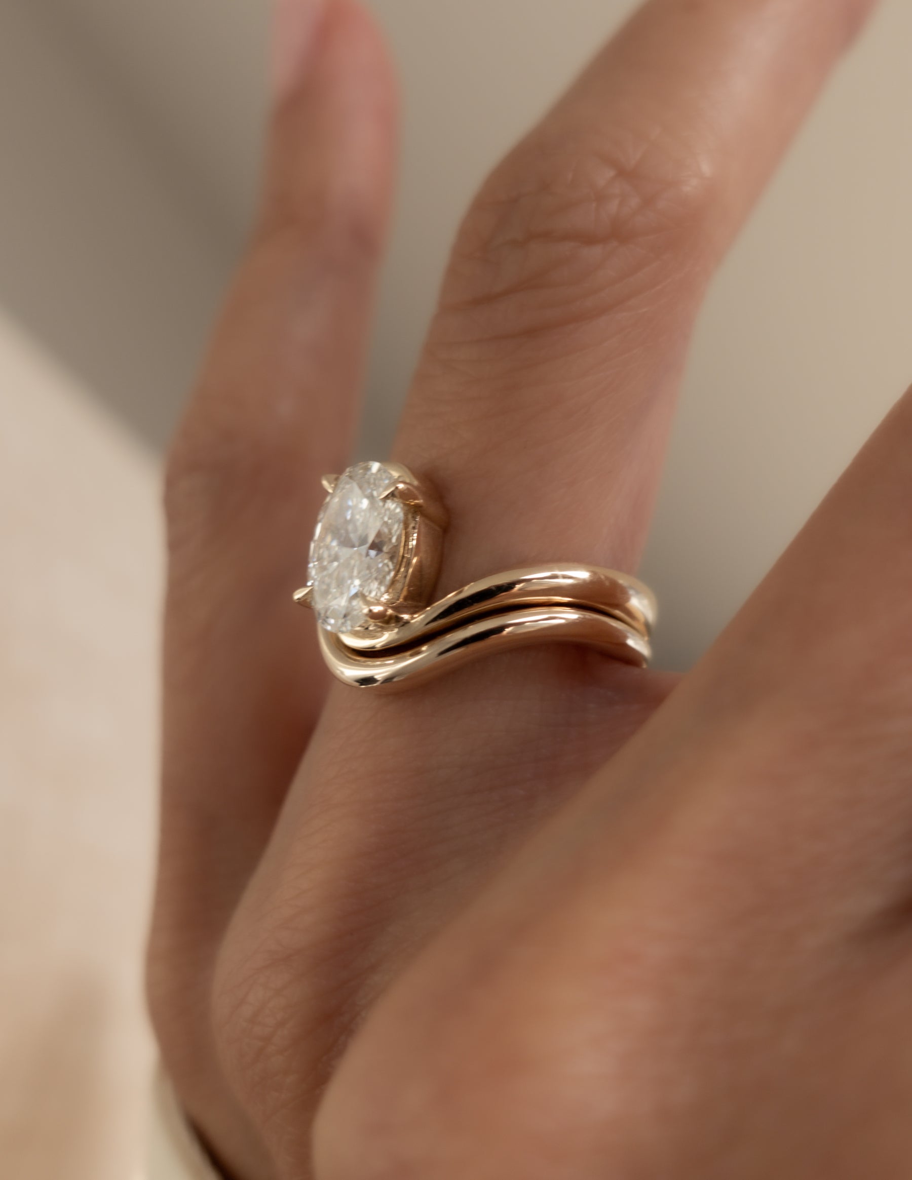 Oval Solitaire Lab Grown Diamond Engagement Ring