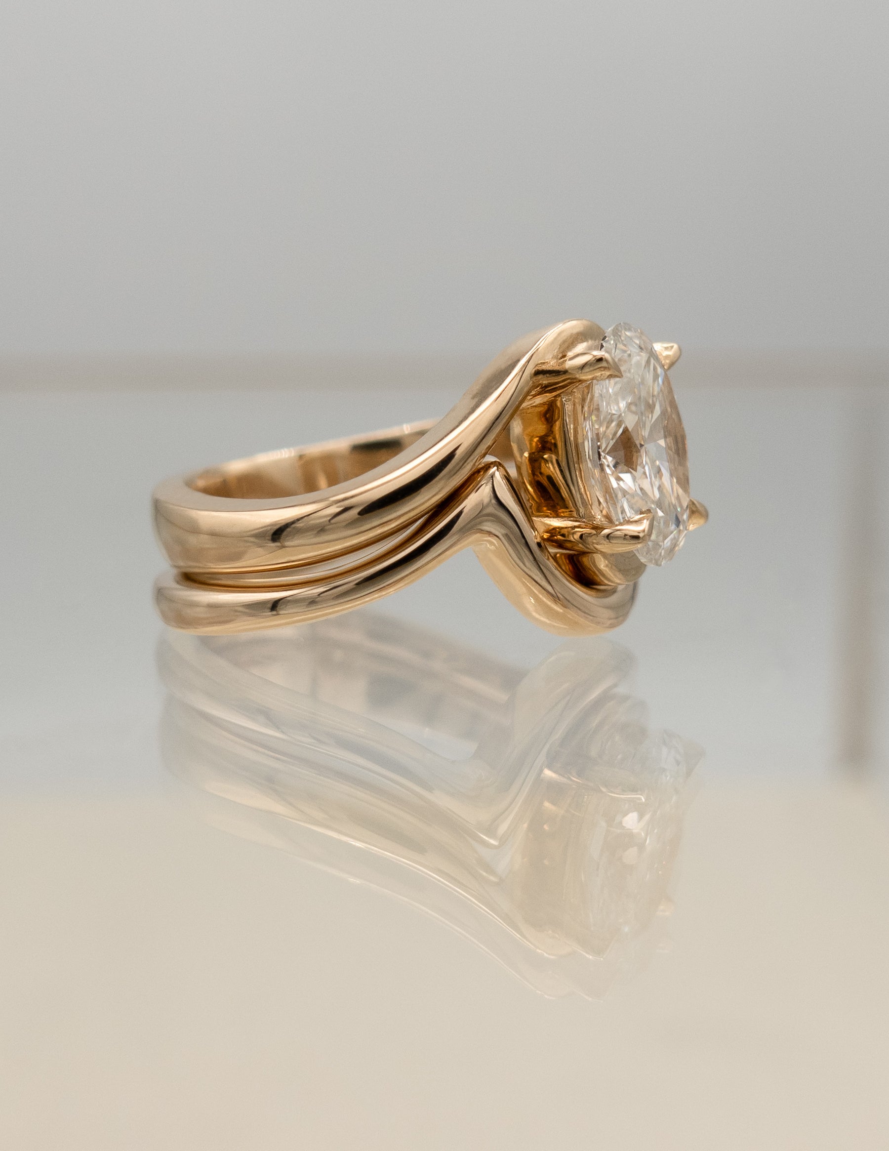 Oval Solitaire Lab Grown Diamond Engagement Ring