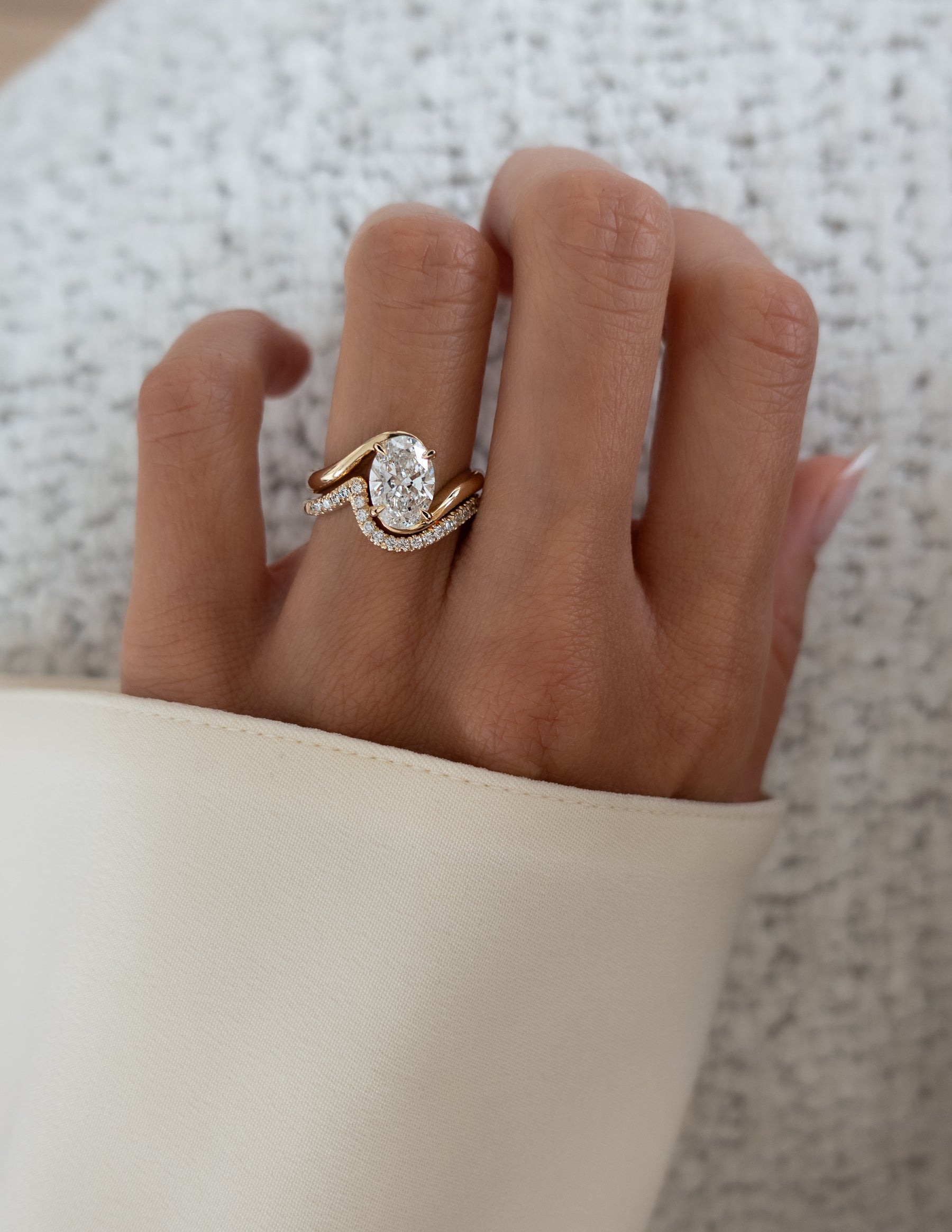 Oval Solitaire Lab Grown Diamond Engagement Ring