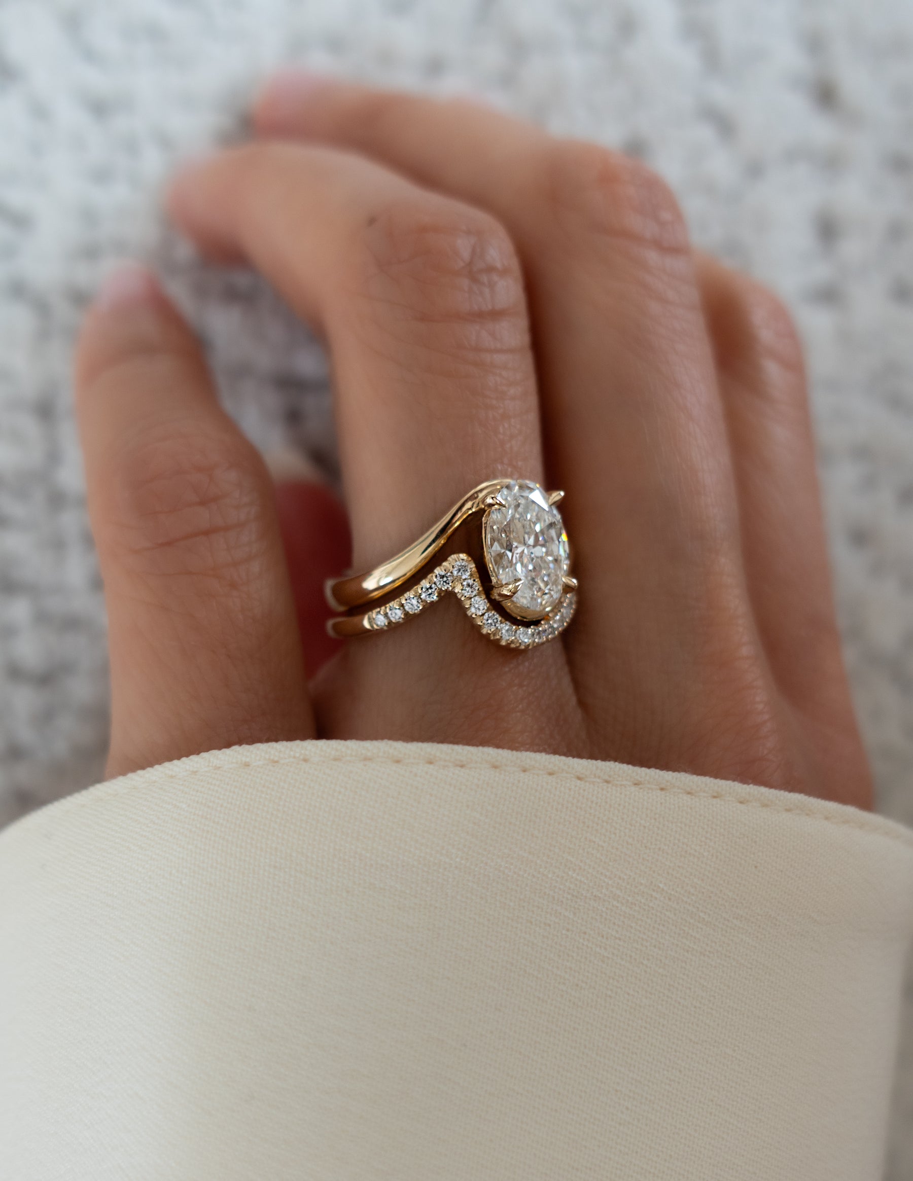 Oval Solitaire Lab Grown Diamond Engagement Ring