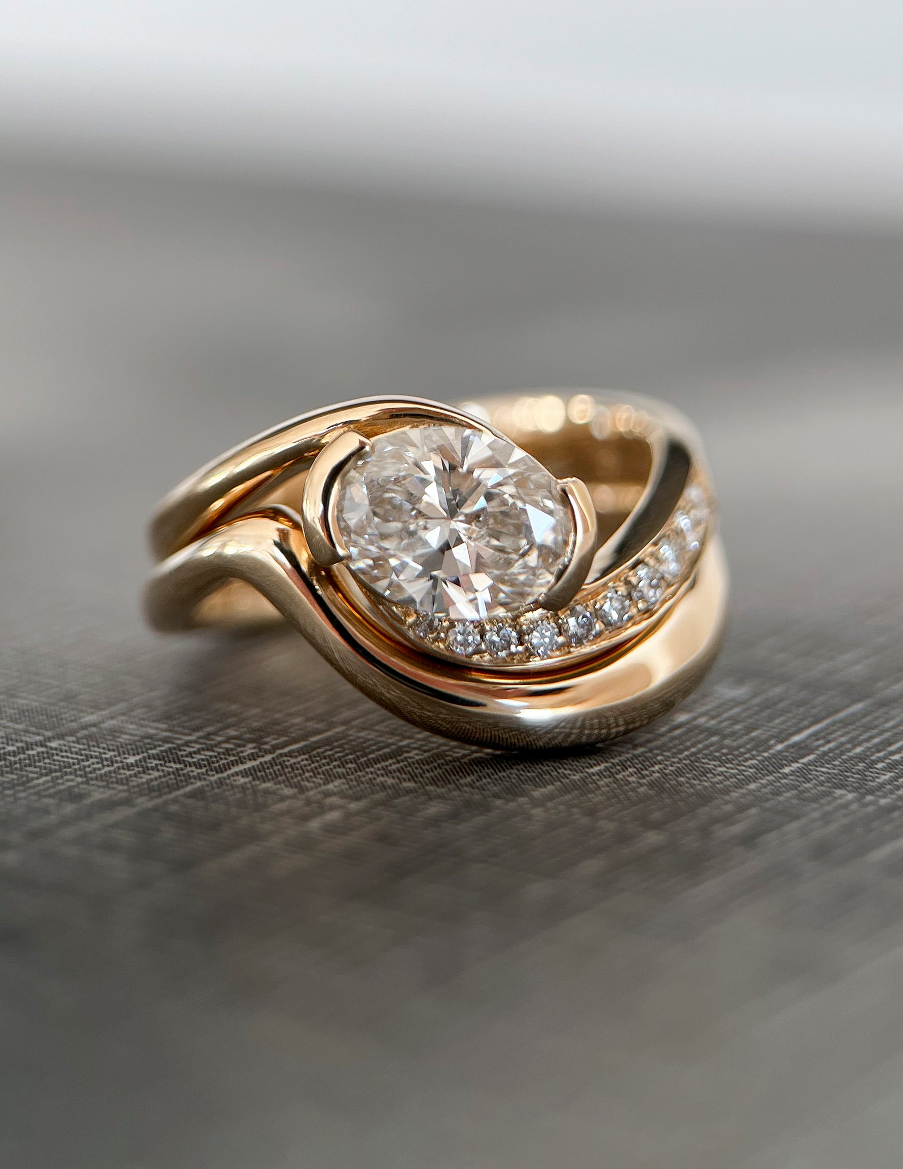 Oval Solitaire Lab Grown Diamond Engagement Ring