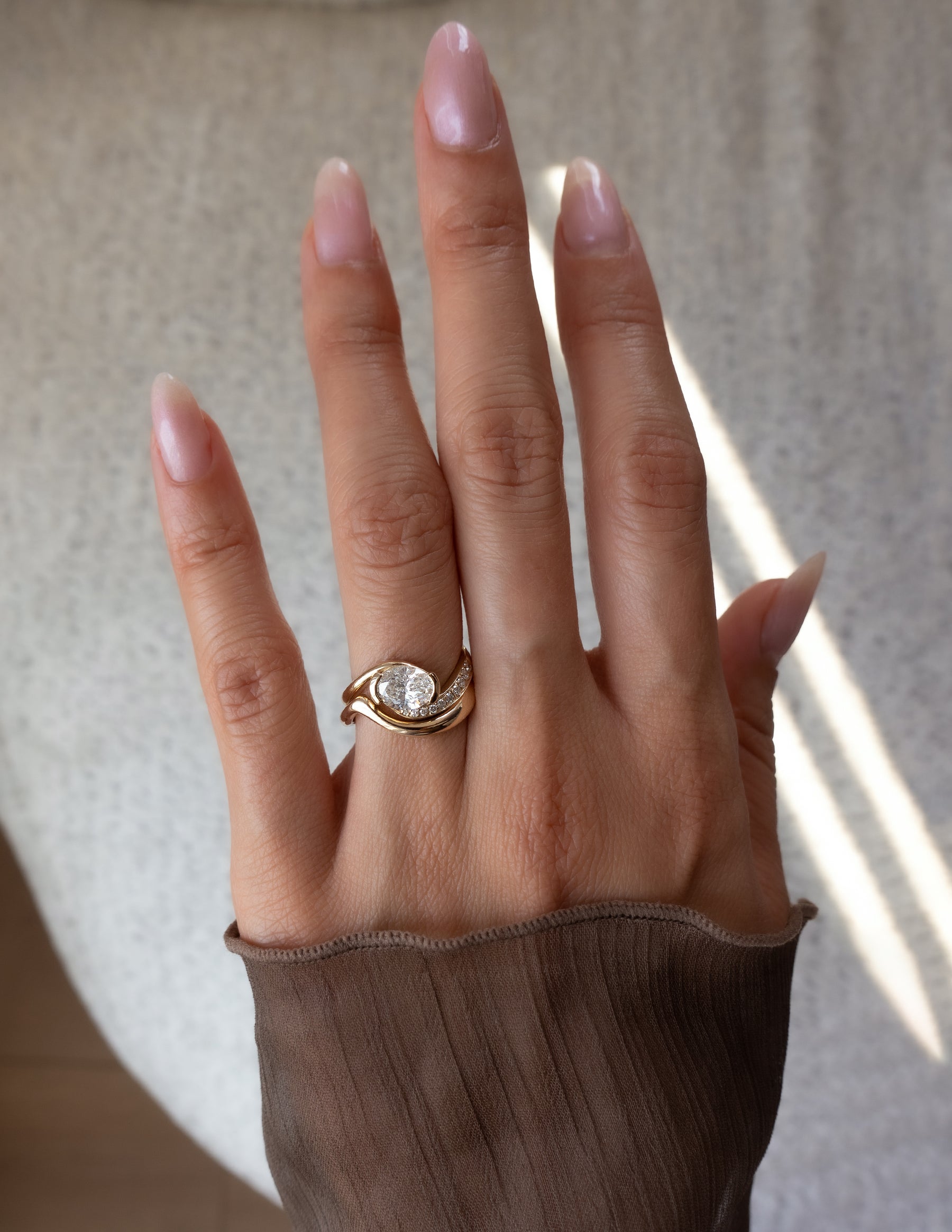 Oval Solitaire Lab Grown Diamond Engagement Ring