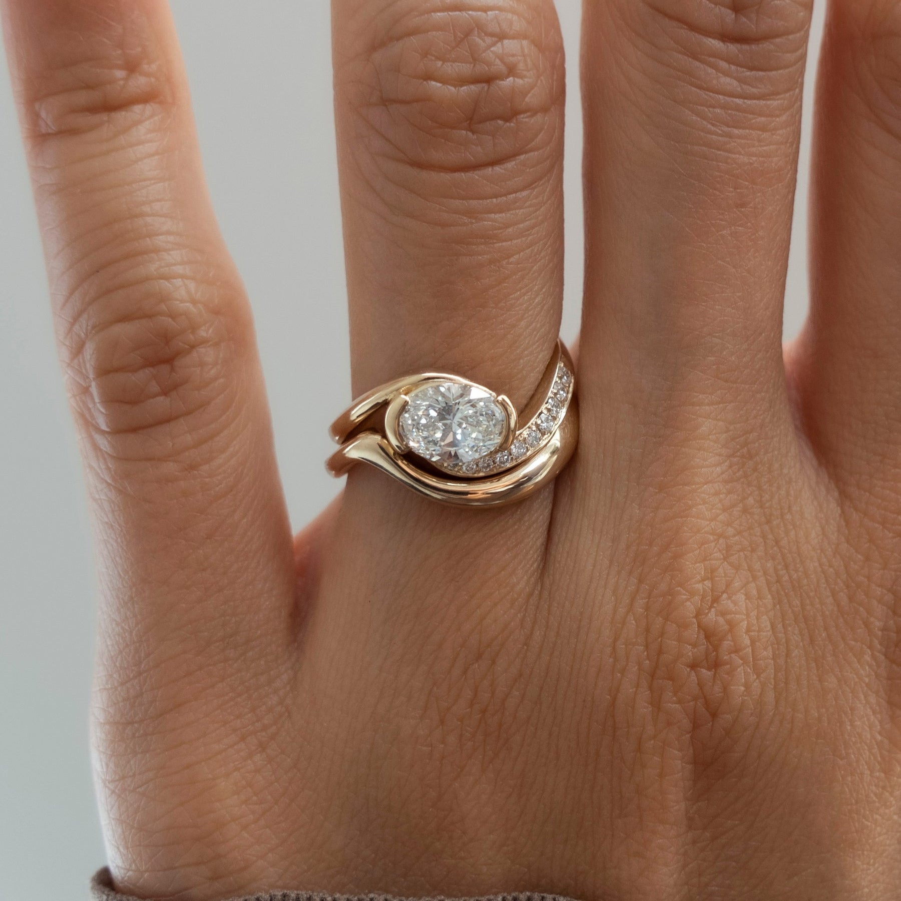 Oval Solitaire Lab Grown Diamond Engagement Ring