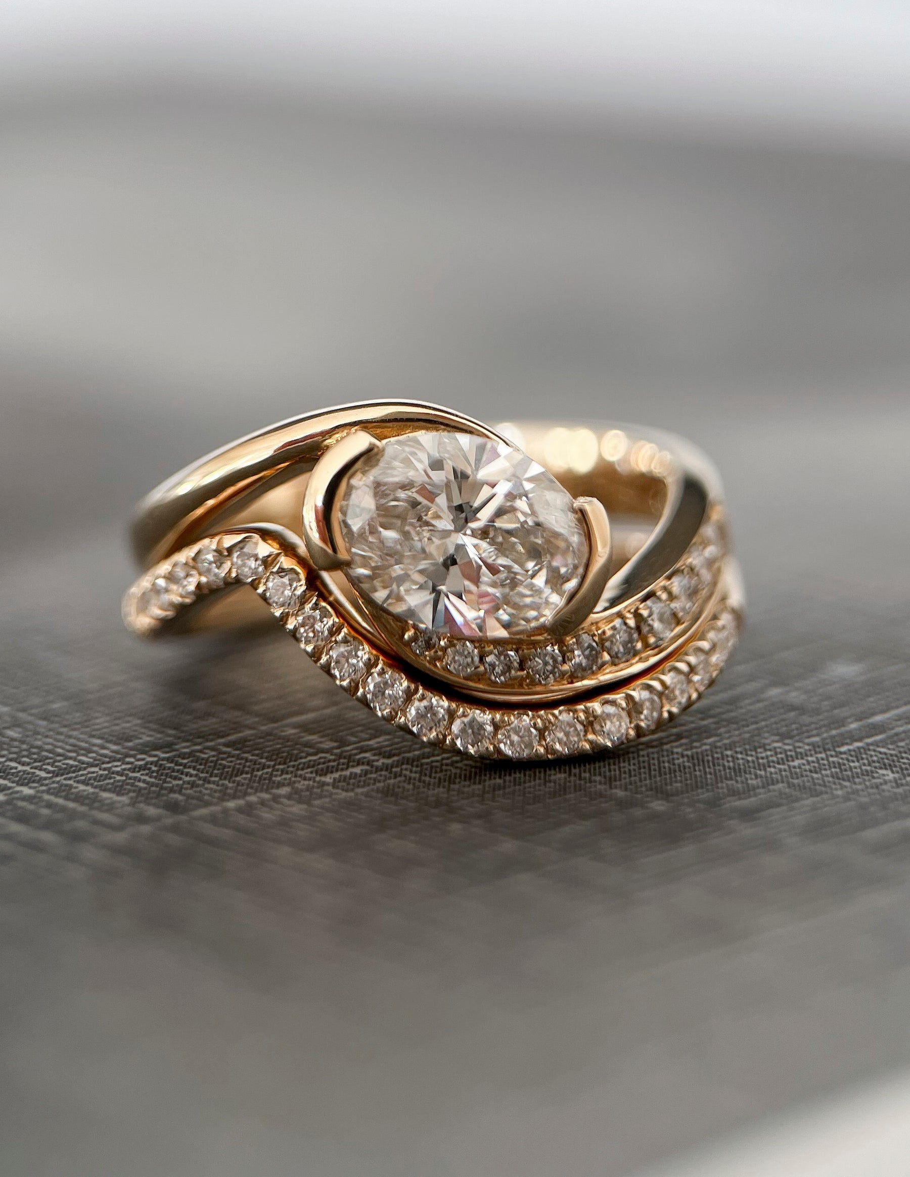 Oval Solitaire Lab Grown Diamond Engagement Ring