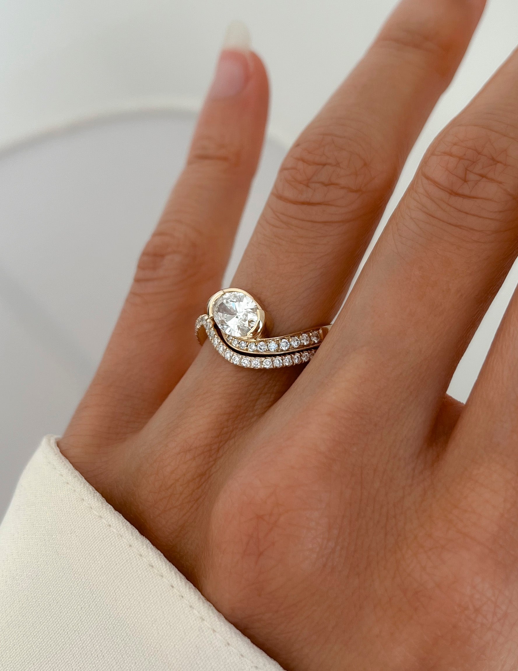 Oval Solitaire Lab Grown Diamond Engagement Ring