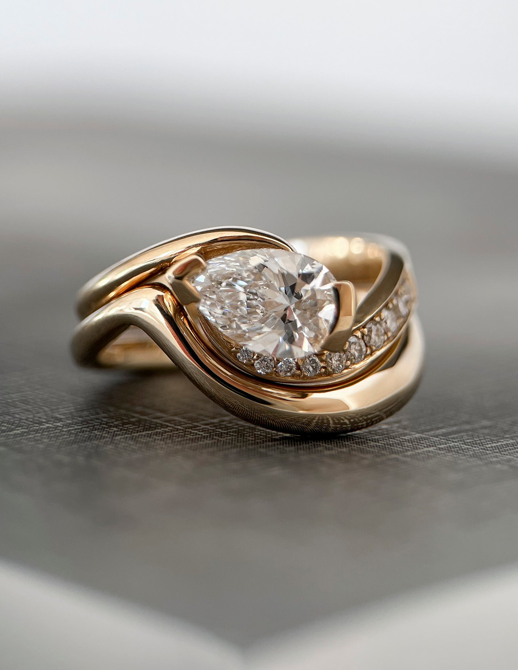 Oval Solitaire Lab Grown Diamond Engagement Ring