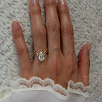 Oval Solitaire Lab Grown Diamond Engagement Ring