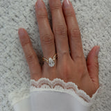 Oval Solitaire Lab Grown Diamond Engagement Ring