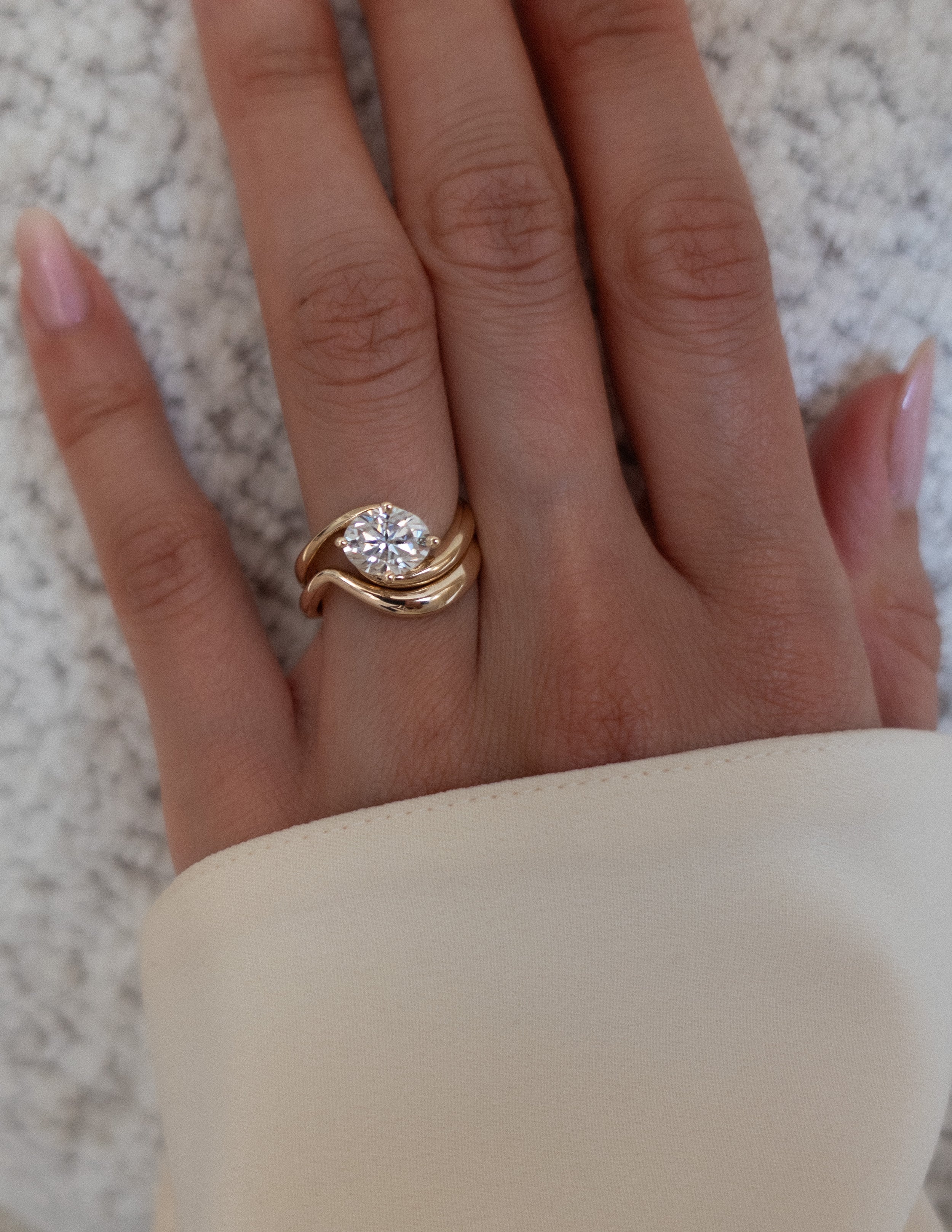 Oval Solitaire Lab Grown Diamond Engagement Ring