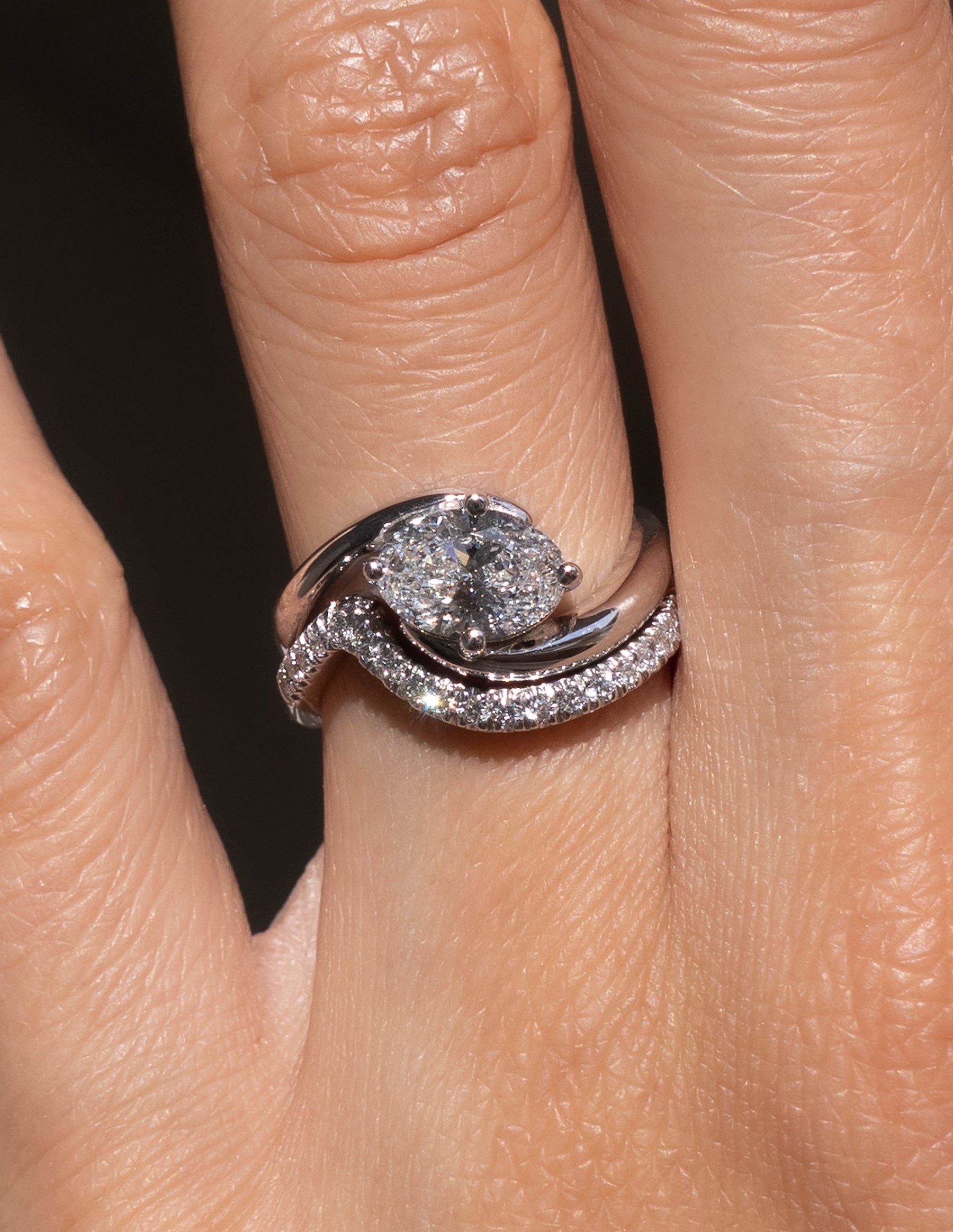 Oval Solitaire Lab Grown Diamond Engagement Ring