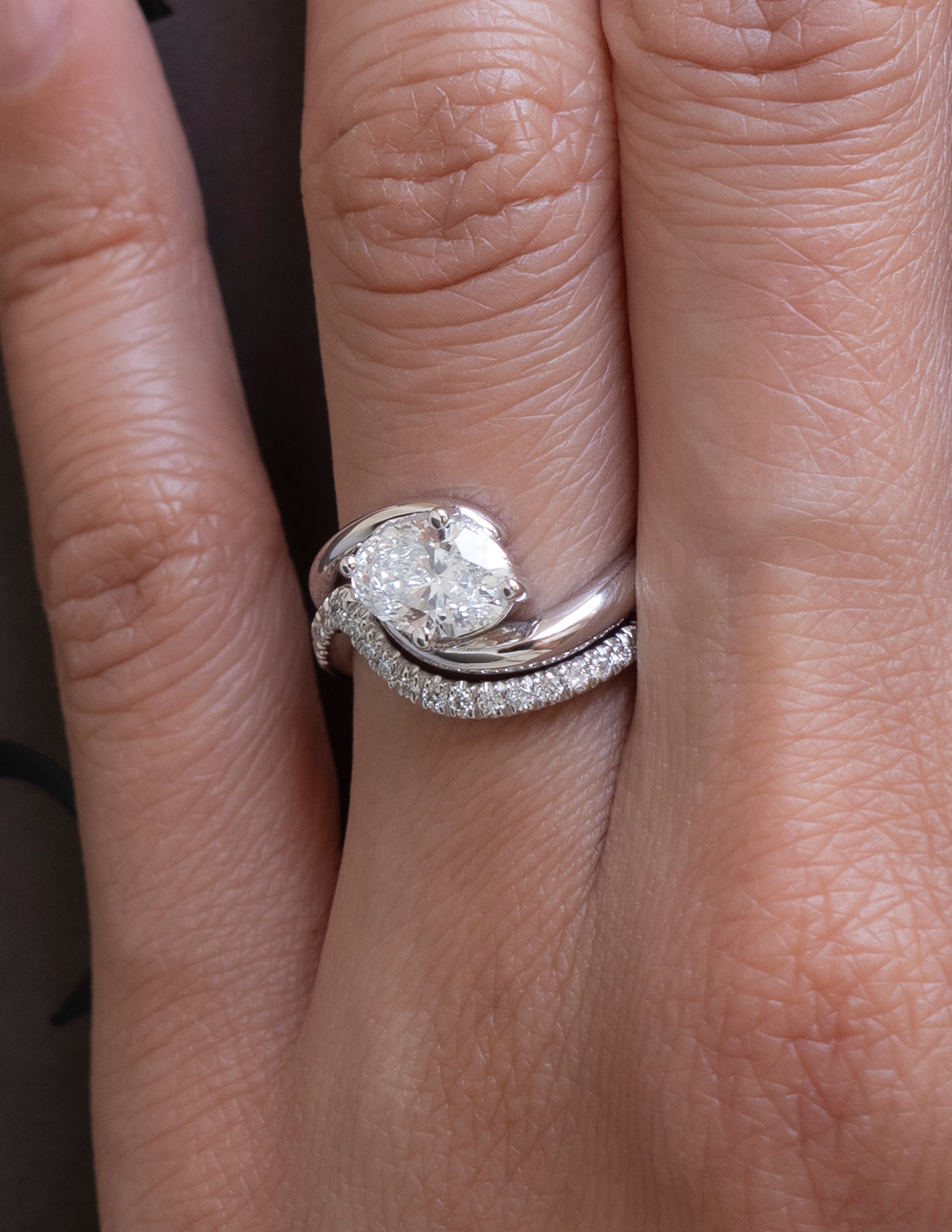 Oval Solitaire Lab Grown Diamond Engagement Ring