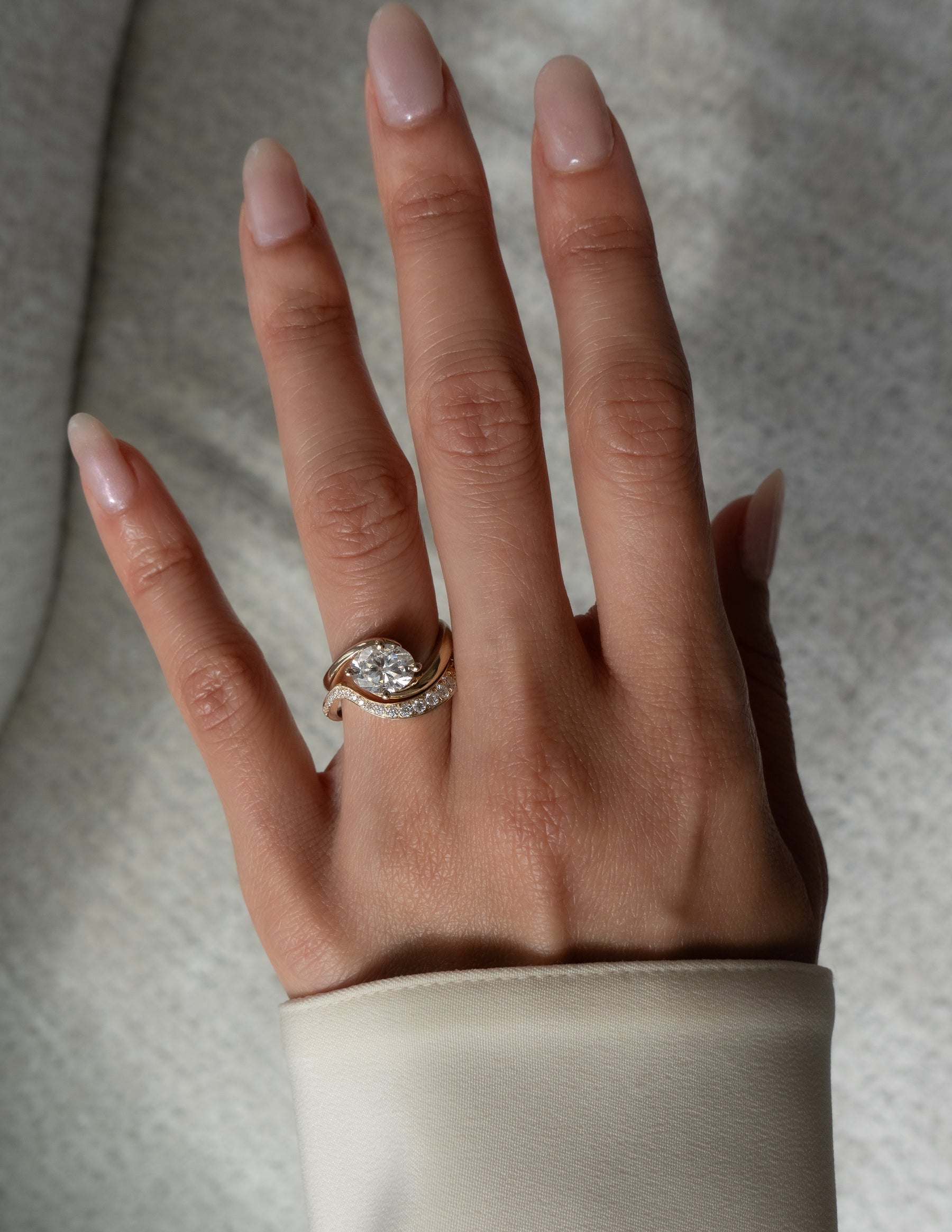 Oval Solitaire Lab Grown Diamond Engagement Ring
