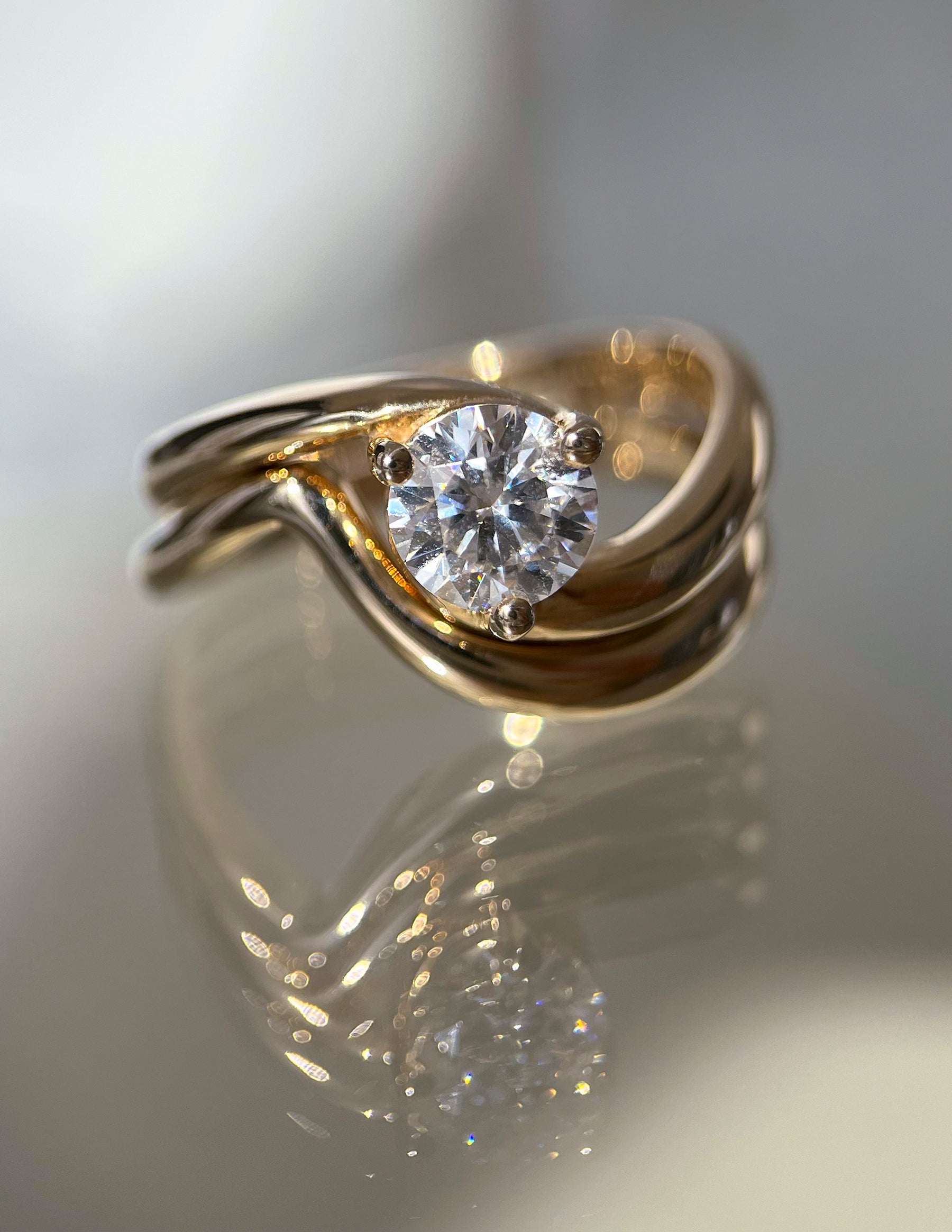 Oval Solitaire Lab Grown Diamond Engagement Ring