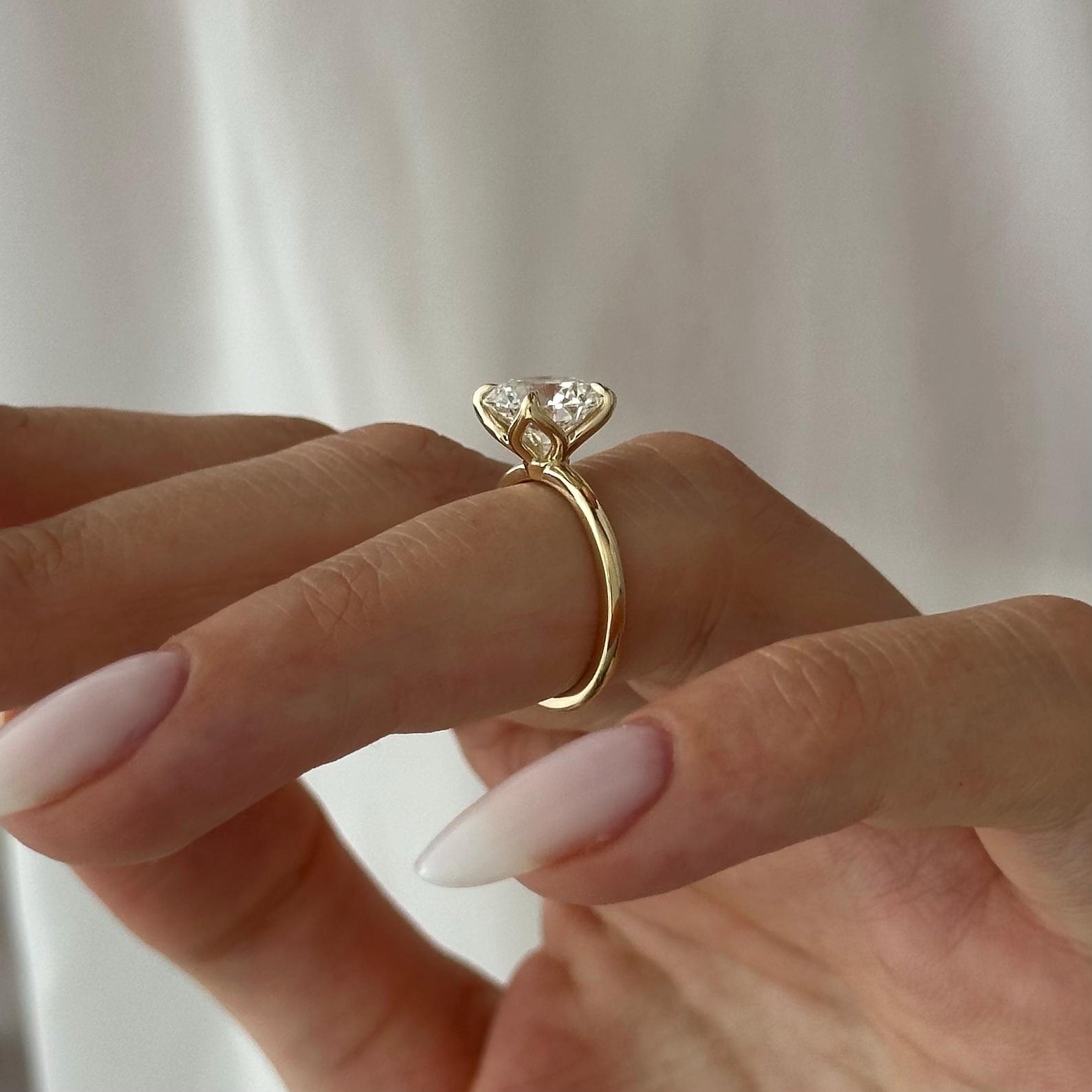 2 CT Round Halo & Pave Lab Grown Diamond Engagement Ring