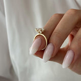 2 CT Round Halo & Pave Lab Grown Diamond Engagement Ring