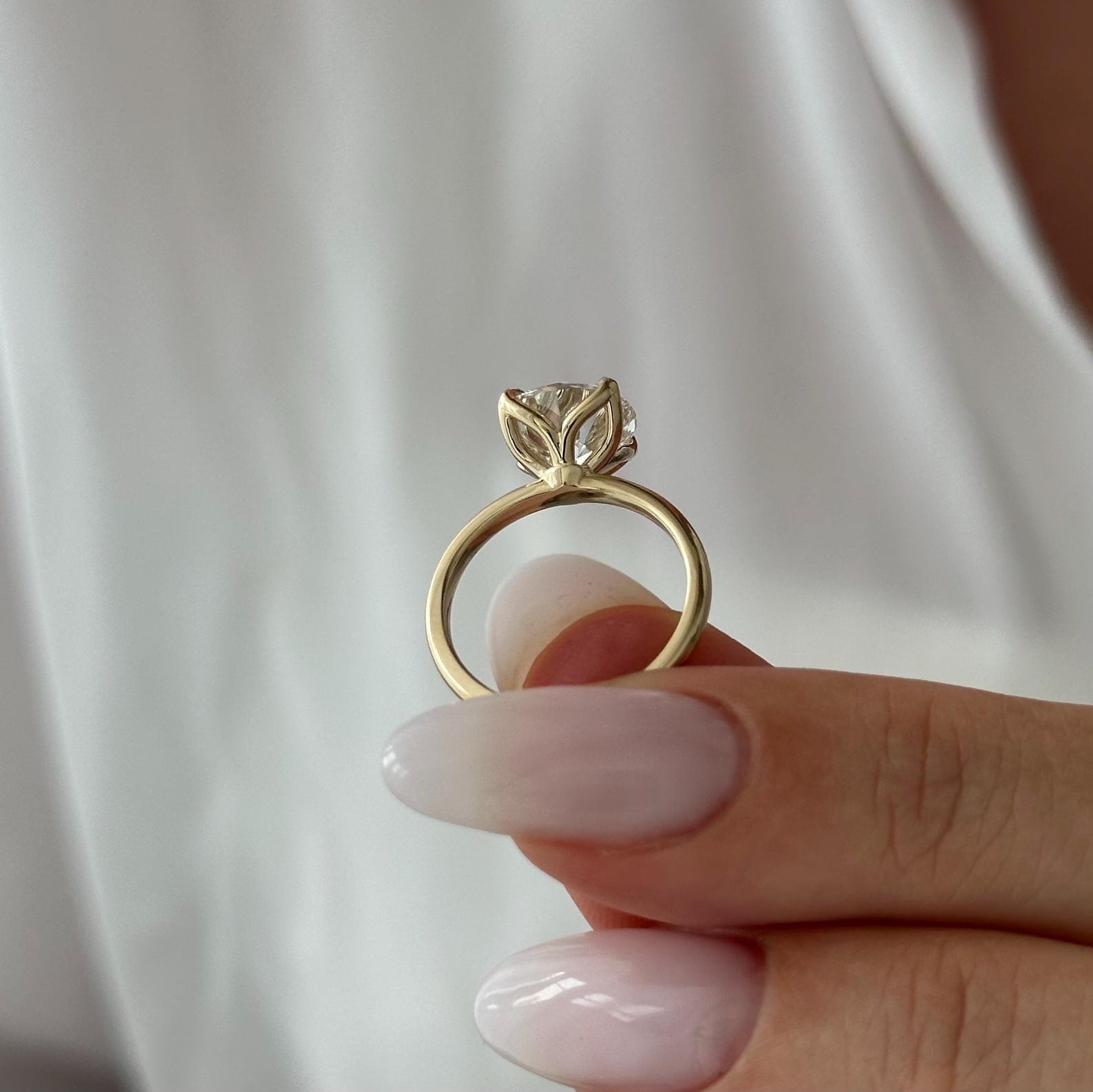 2 CT Round Halo & Pave Lab Grown Diamond Engagement Ring