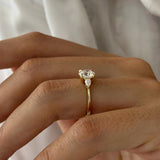 2 CT Round Halo & Pave Lab Grown Diamond Engagement Ring