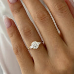 2 CT Round Halo & Pave Lab Grown Diamond Engagement Ring