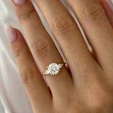2 CT Round Halo & Pave Lab Grown Diamond Engagement Ring