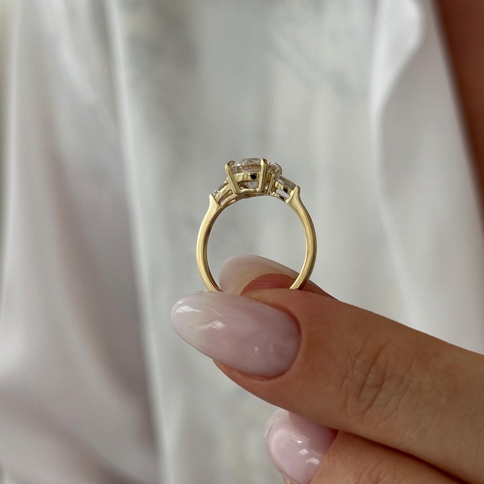 2 CT Round Halo & Pave Lab Grown Diamond Engagement Ring