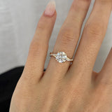 2 CT Round Halo & Pave Lab Grown Diamond Engagement Ring