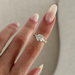 2 CT Round Halo & Pave Lab Grown Diamond Engagement Ring