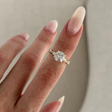 2 CT Round Halo & Pave Lab Grown Diamond Engagement Ring