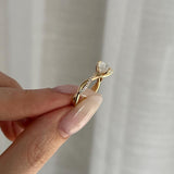 2 CT Round Halo & Pave Lab Grown Diamond Engagement Ring