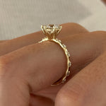 2 CT Round Halo & Pave Lab Grown Diamond Engagement Ring