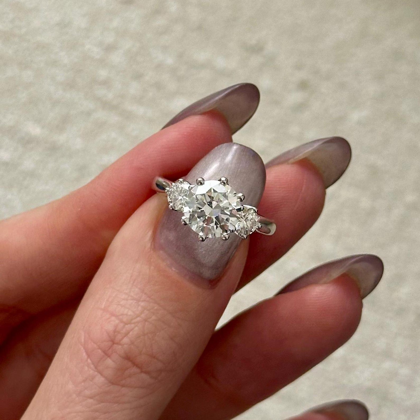 2 CT Round Halo & Pave Lab Grown Diamond Engagement Ring