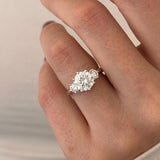 2 CT Round Halo & Pave Lab Grown Diamond Engagement Ring