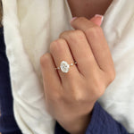 2 CT Round Halo & Pave Lab Grown Diamond Engagement Ring