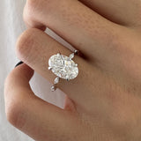 2 CT Round Halo & Pave Lab Grown Diamond Engagement Ring