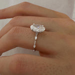 2 CT Round Halo & Pave Lab Grown Diamond Engagement Ring