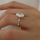 2 CT Round Halo & Pave Lab Grown Diamond Engagement Ring