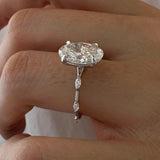 2 CT Round Halo & Pave Lab Grown Diamond Engagement Ring