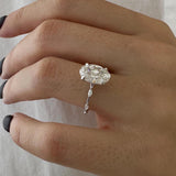 2 CT Round Halo & Pave Lab Grown Diamond Engagement Ring
