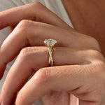 2 CT Round Halo & Pave Lab Grown Diamond Engagement Ring