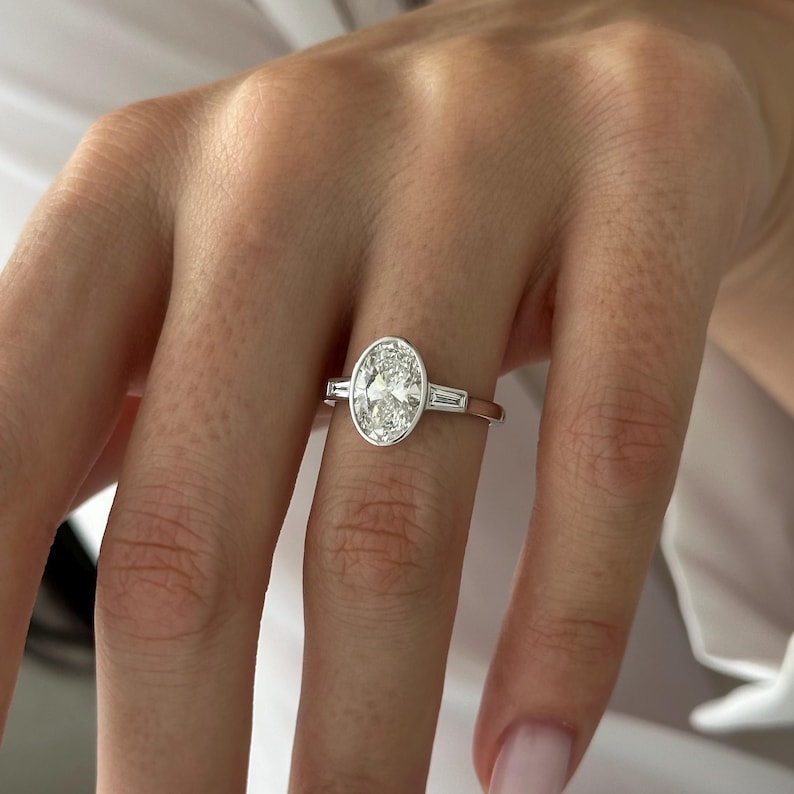 2 CT Round Halo & Pave Lab Grown Diamond Engagement Ring
