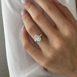 2 CT Round Halo & Pave Lab Grown Diamond Engagement Ring