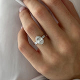 2 CT Round Halo & Pave Lab Grown Diamond Engagement Ring