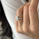 2 CT Round Halo & Pave Lab Grown Diamond Engagement Ring