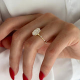 2 CT Round Halo & Pave Lab Grown Diamond Engagement Ring