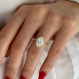2 CT Round Halo & Pave Lab Grown Diamond Engagement Ring