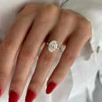 2 CT Round Halo & Pave Lab Grown Diamond Engagement Ring