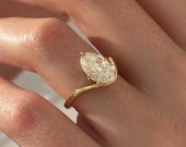 2 CT Round Halo & Pave Lab Grown Diamond Engagement Ring