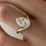 2 CT Round Halo & Pave Lab Grown Diamond Engagement Ring