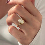 2 CT Round Halo & Pave Lab Grown Diamond Engagement Ring